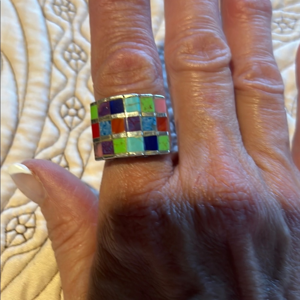 Colorful Mosaic Ring